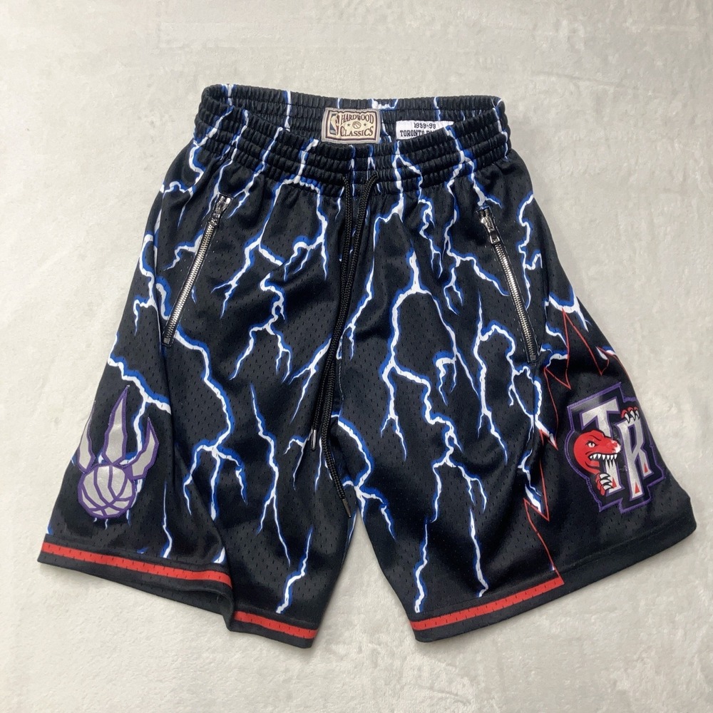 Toronto Raptors Swingman Shorts Mens S Black Mitchell & Ness Hardwood Classics